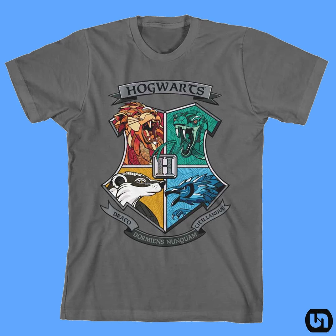 Bioworld Harry Potter: Youth Tee - Hogwarts Emblems 3 Bioworld Harry Potter: Youth Tee - Hogwarts Emblems