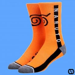 Bioworld Merch Naruto: Hidden Leaf Village - Crew Socks