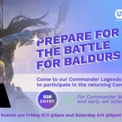 Unplugged Gaming Commander Legends: Battle For Baldurs Gate Saturday Prerelease Event