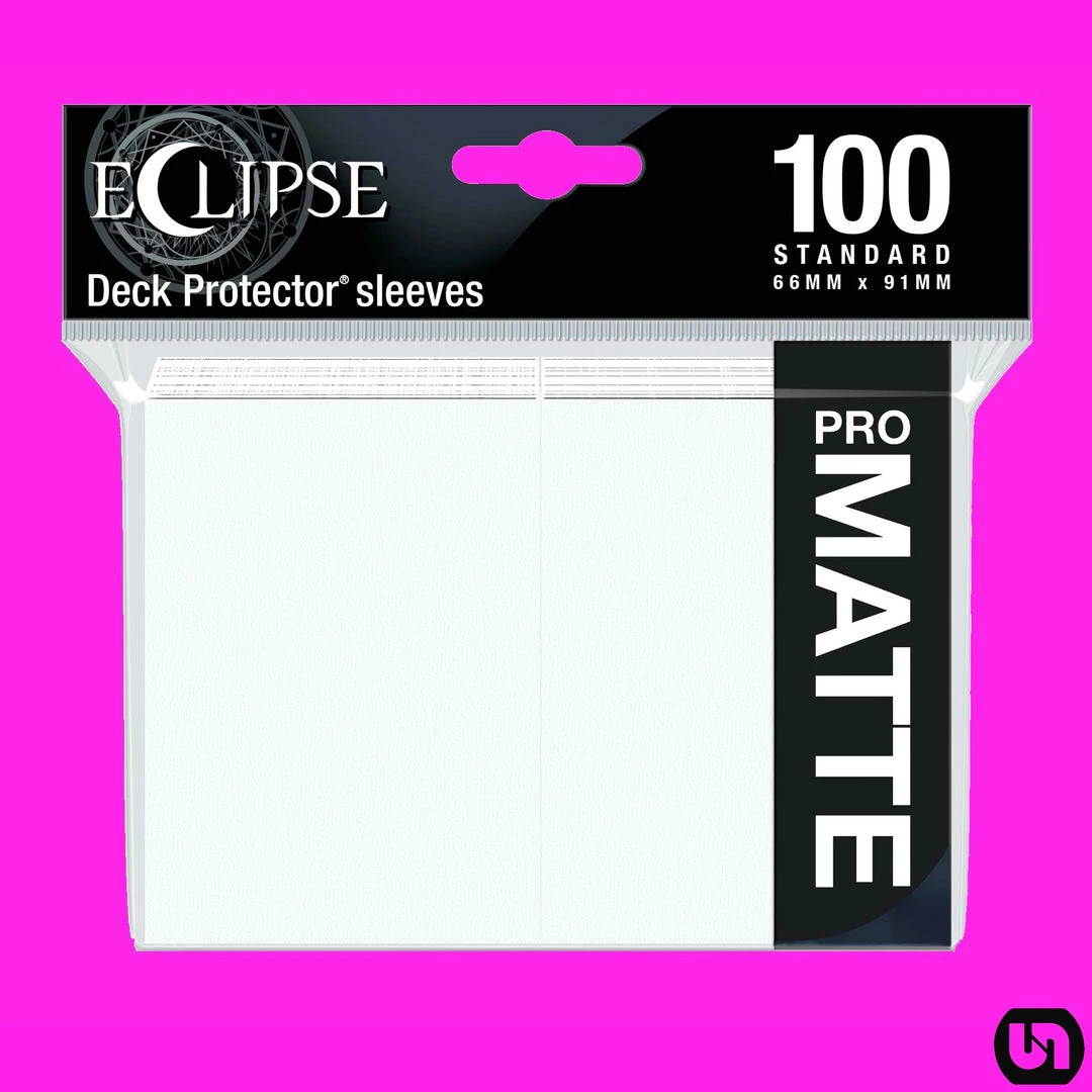 Supplies Ultra Pro: Eclipse PRO Matte Deck Protector Sleeves - White 100ct 3 Supplies Ultra Pro: Eclipse PRO Matte Deck Protector Sleeves - White 100ct