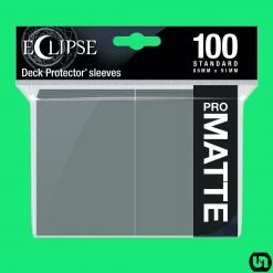 Supplies Ultra Pro: Eclipse PRO Matte Deck Protector Sleeves - Smoke Grey 100ct