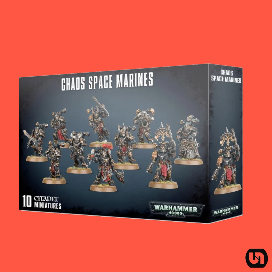 Games Workshop Warhammer: 40,000 - Chaos Space Marines Miniatures 3 Games Workshop Warhammer: 40,000 - Chaos Space Marines Miniatures