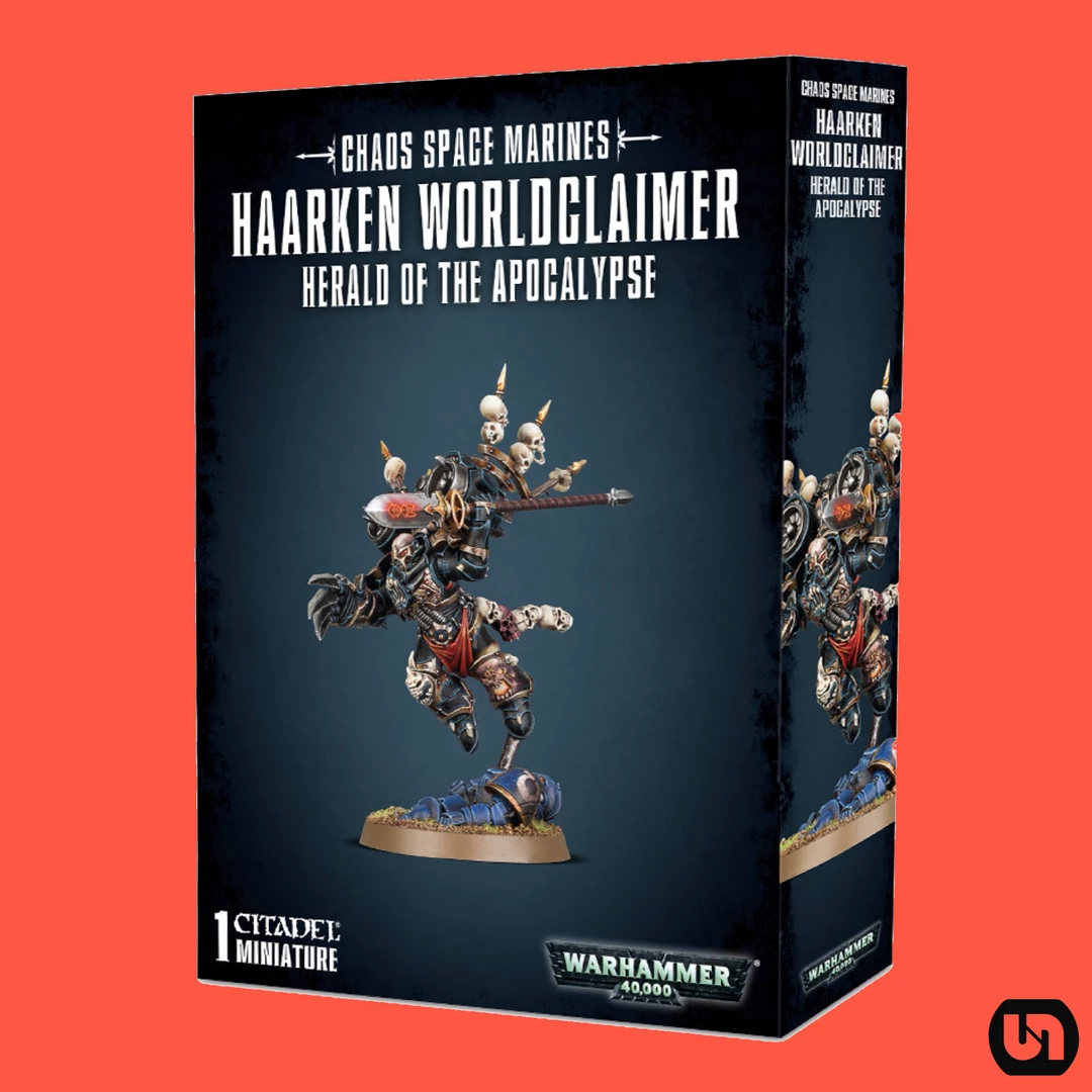 Games Workshop Warhammer: 40,000 - Chaos Space Marines-Haarken Worldclaimer Herald Of The Apocalypse Miniatures 3 Games Workshop Warhammer: 40,000 - Chaos Space Marines-Haarken Worldclaimer Herald Of The Apocalypse Miniatures