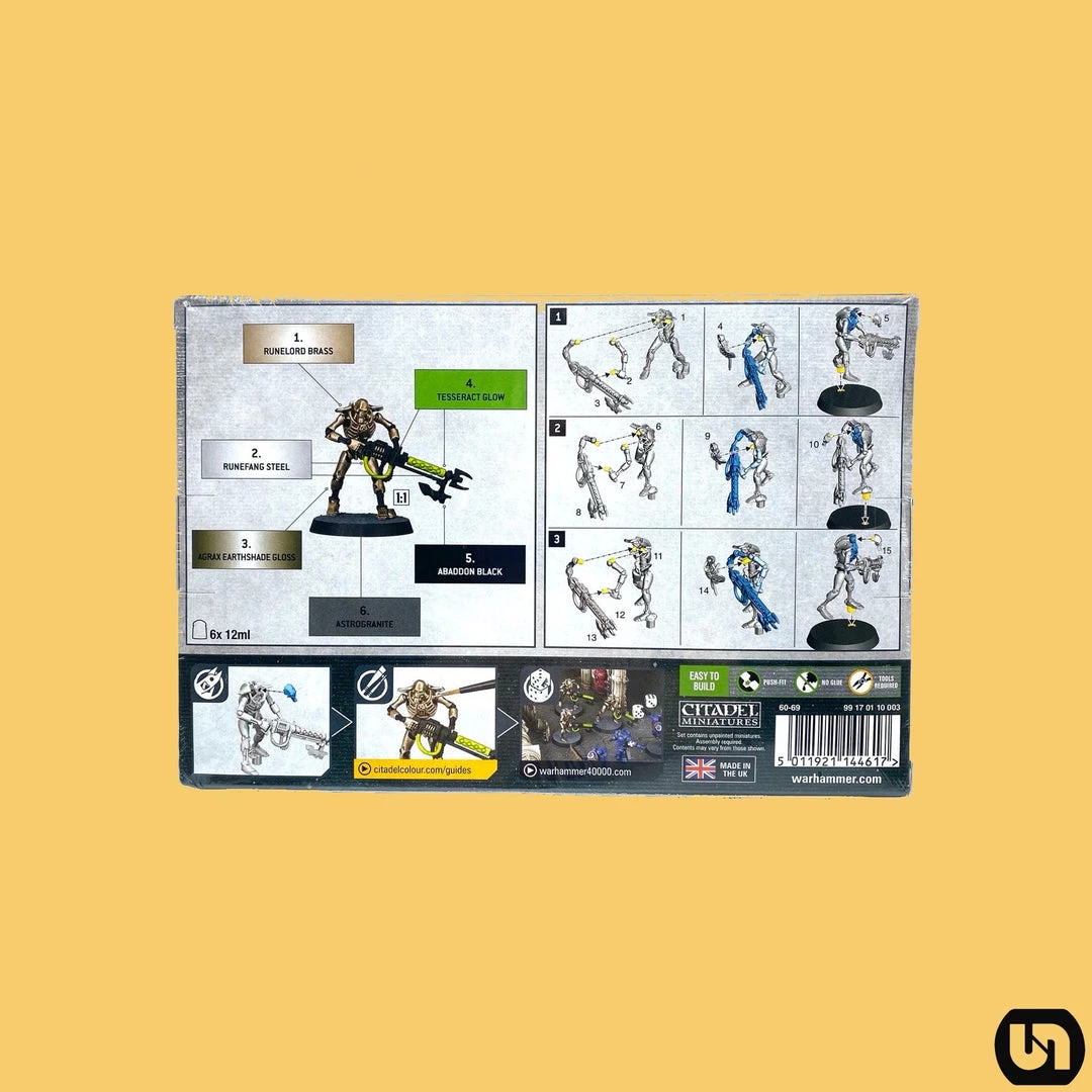 Games Workshop Miniatures Warhammer: 40,000 - Necrons-Warriors + Paints Set 4 Games Workshop Miniatures Warhammer: 40,000 - Necrons-Warriors + Paints Set