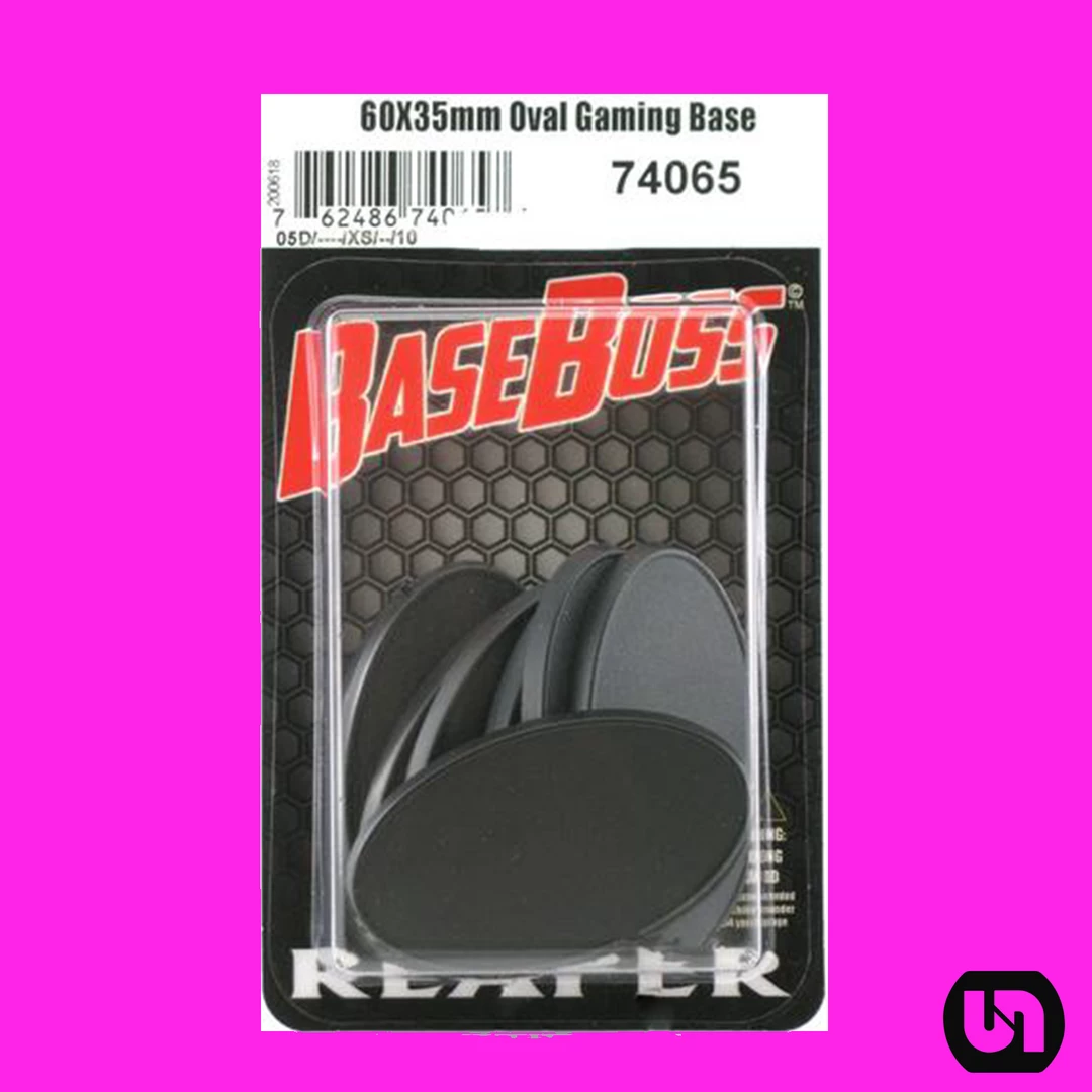 Reaper Miniatures 60mm X 35mm Oval Gaming Base - 10 Pack 3 Reaper Miniatures 60mm X 35mm Oval Gaming Base - 10 Pack