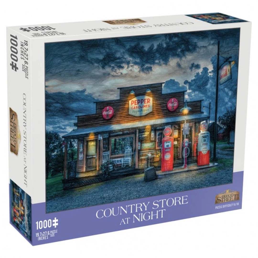 MCHEZO Toys & Figures Country Store At Night 1000pc Puzzle 3 MCHEZO Toys & Figures Country Store At Night 1000pc Puzzle
