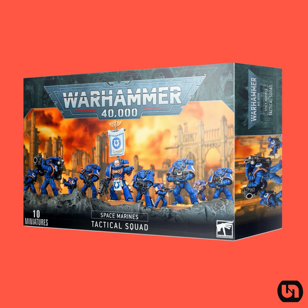 Games Workshop Warhammer: 40,000 - Space Marines-Tactical Squad Miniatures 3 Games Workshop Warhammer: 40,000 - Space Marines-Tactical Squad Miniatures