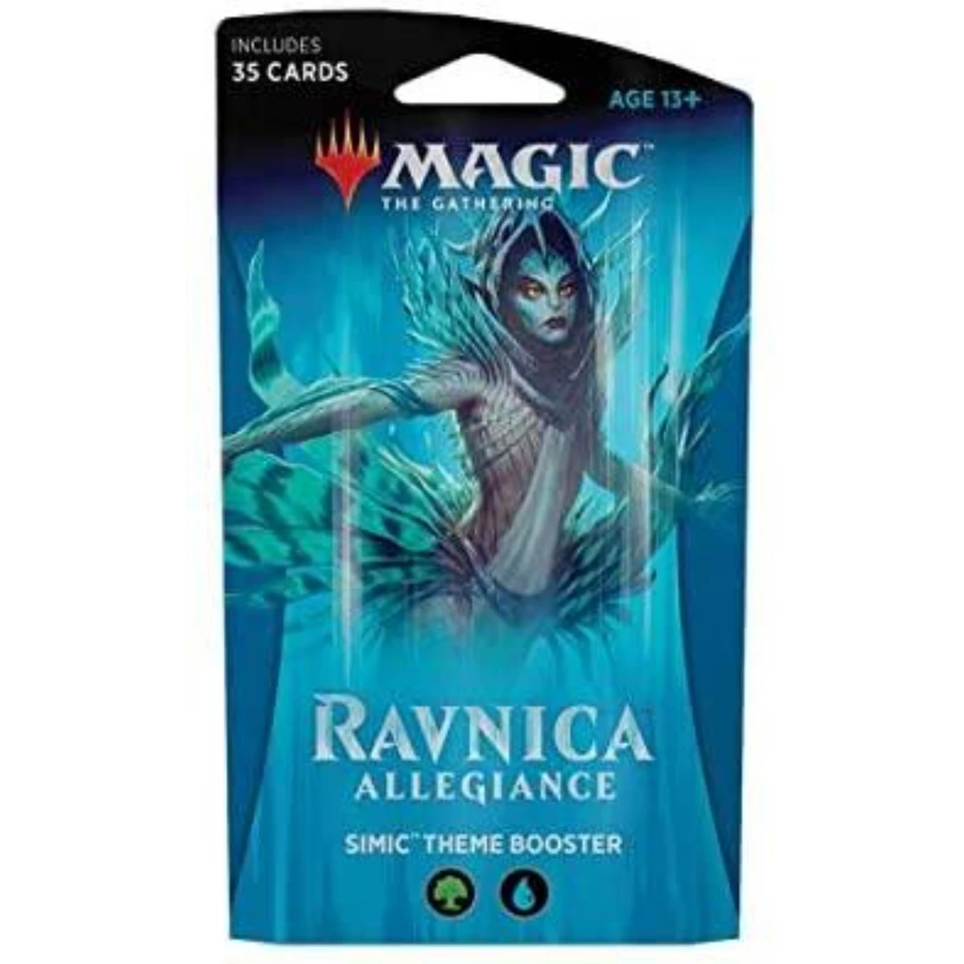 Wizards Of The Coast Magic The Gathering: Ravnica Allegiance Theme Booster - Simic TCGs 3 Wizards Of The Coast Magic The Gathering: Ravnica Allegiance Theme Booster - Simic TCGs