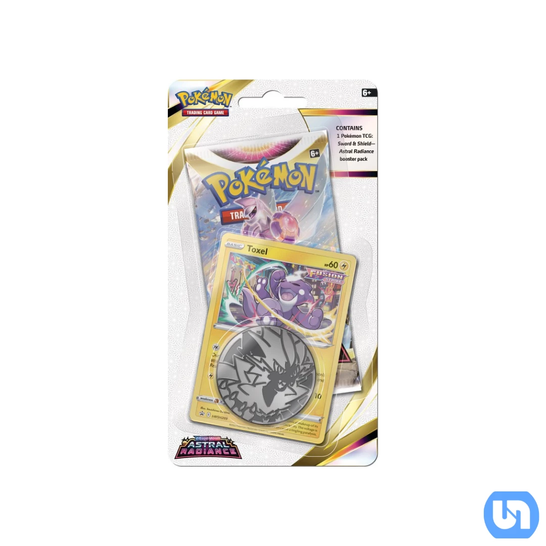 TCGs Pokemon TCG: Sword & Shield - Astral Radiance Check Lane Blister (Toxel) 3 TCGs Pokemon TCG: Sword & Shield - Astral Radiance Check Lane Blister (Toxel)