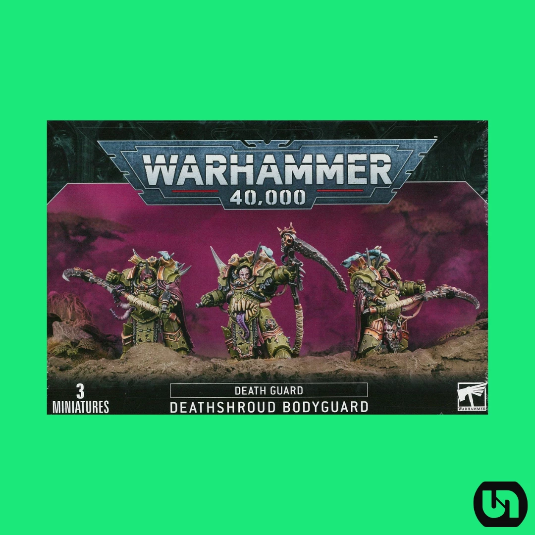 Games Workshop Warhammer: 40,000 - Death Guard-Deathshroud Bodyguard Miniatures 3 Games Workshop Warhammer: 40,000 - Death Guard-Deathshroud Bodyguard Miniatures