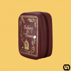 Bioworld Merch Disney: Beauty & The Beast - Storybook Inspired Travel Cosmetic Bag