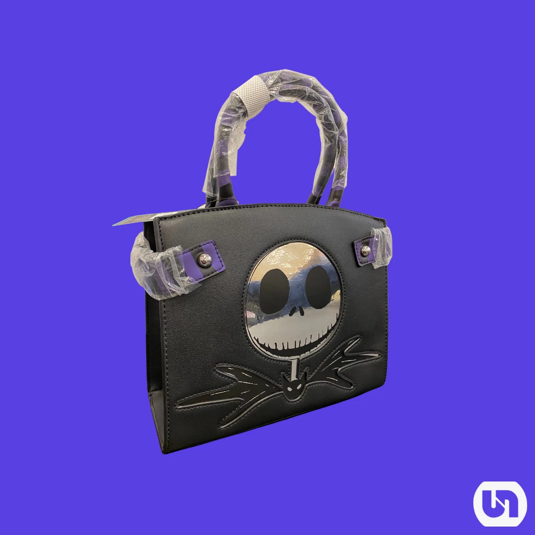 Bioworld The Nightmare Before Christmas: Metallic Print Handbag Merch 3 Bioworld The Nightmare Before Christmas: Metallic Print Handbag Merch