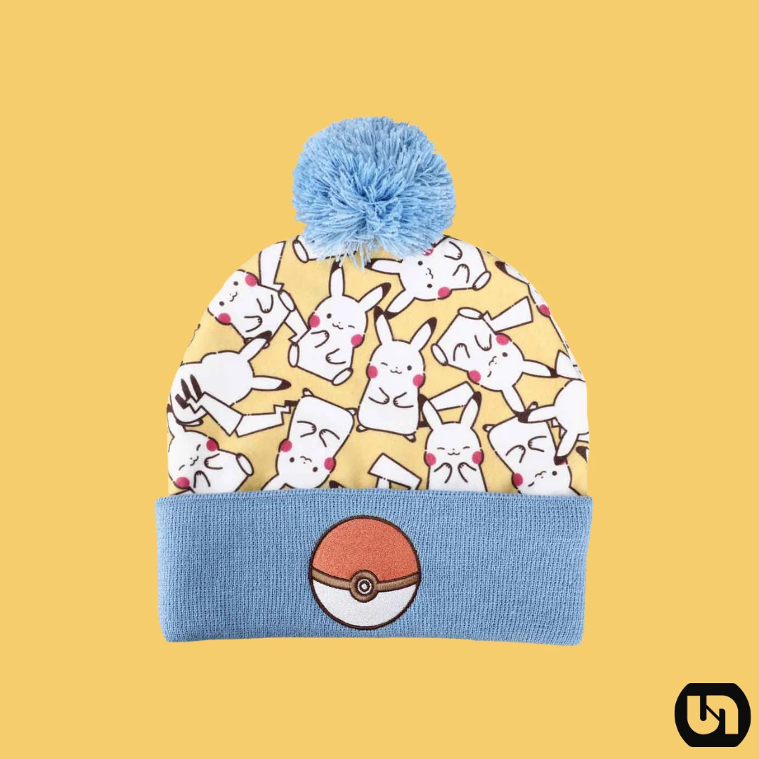 Merch Pokemon: Pom Beanie - Pikachu Electric Type 3 Merch Pokemon: Pom Beanie - Pikachu Electric Type