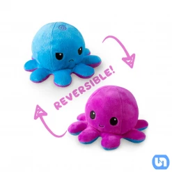 Teeturtle Reversible Octopus: Purple & Blue Plush Toys & Figures
