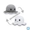 Teeturtle Toys & Figures Reversible Octopus: White & Gray Plush