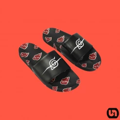 Bioworld Naruto: Itachi Uchiha Athletic Slide Sandals