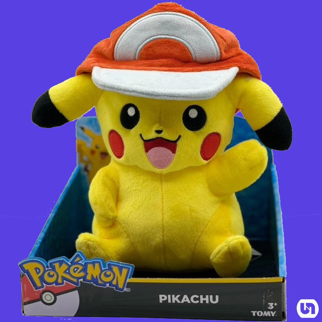 Tomy Pokemon: Pikachu Wearing Poke Ball Hat Plush 3 Tomy Pokemon: Pikachu Wearing Poke Ball Hat Plush