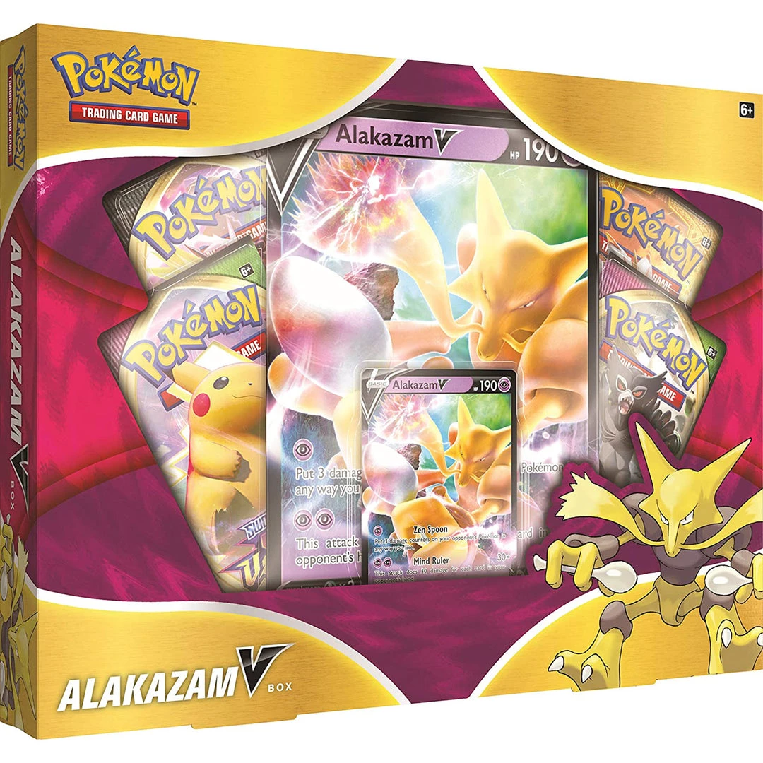 Pokemon TCG: Alakazam V Box TCGs 3 Pokemon TCG: Alakazam V Box TCGs