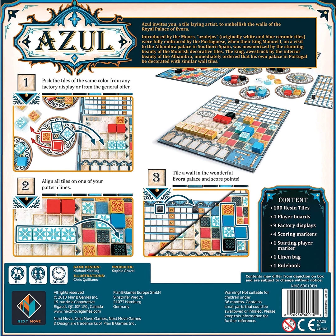 Plan B Games Board Games Azul 4 Plan B Games Board Games Azul