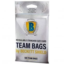 Supplies Beckett Shield: Resealable Standard Size Card Team Bags - 100ct