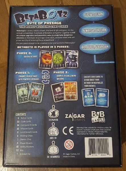 ZaGar Games BetaBotz: Byte Of Passage Board Games 4 ZaGar Games BetaBotz: Byte Of Passage Board Games