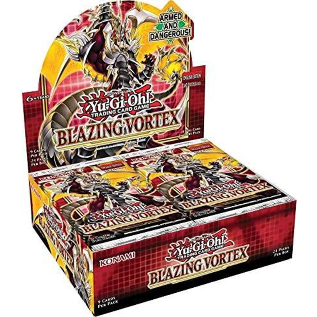 Konami Yu-Gi-Oh: Blazing Vortex 1st Edition Sealed Booster Box 3 Konami Yu-Gi-Oh: Blazing Vortex 1st Edition Sealed Booster Box