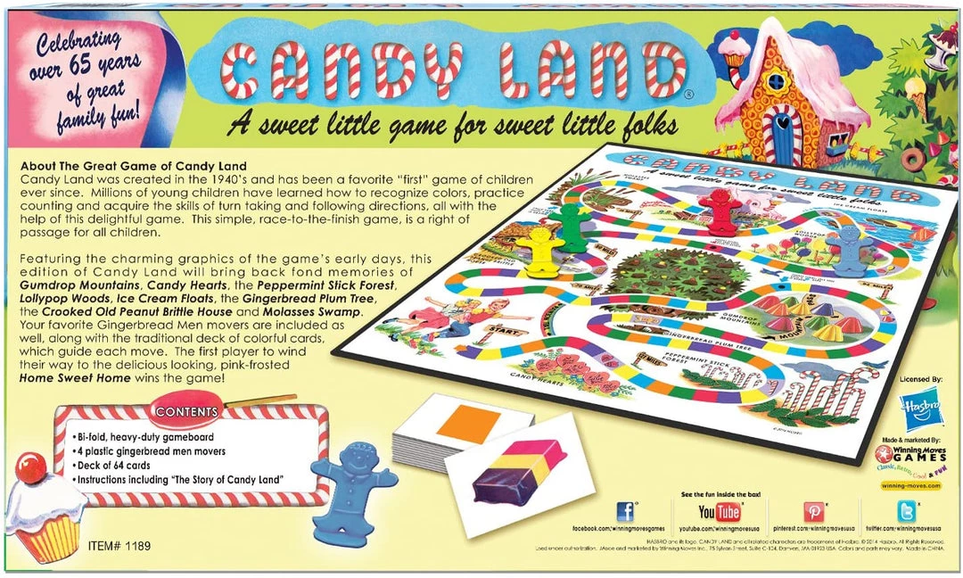 Hasbro Gaming Board Games Candy Land Game - 65th Anniversary Edition 4 Hasbro Gaming Board Games Candy Land Game - 65th Anniversary Edition