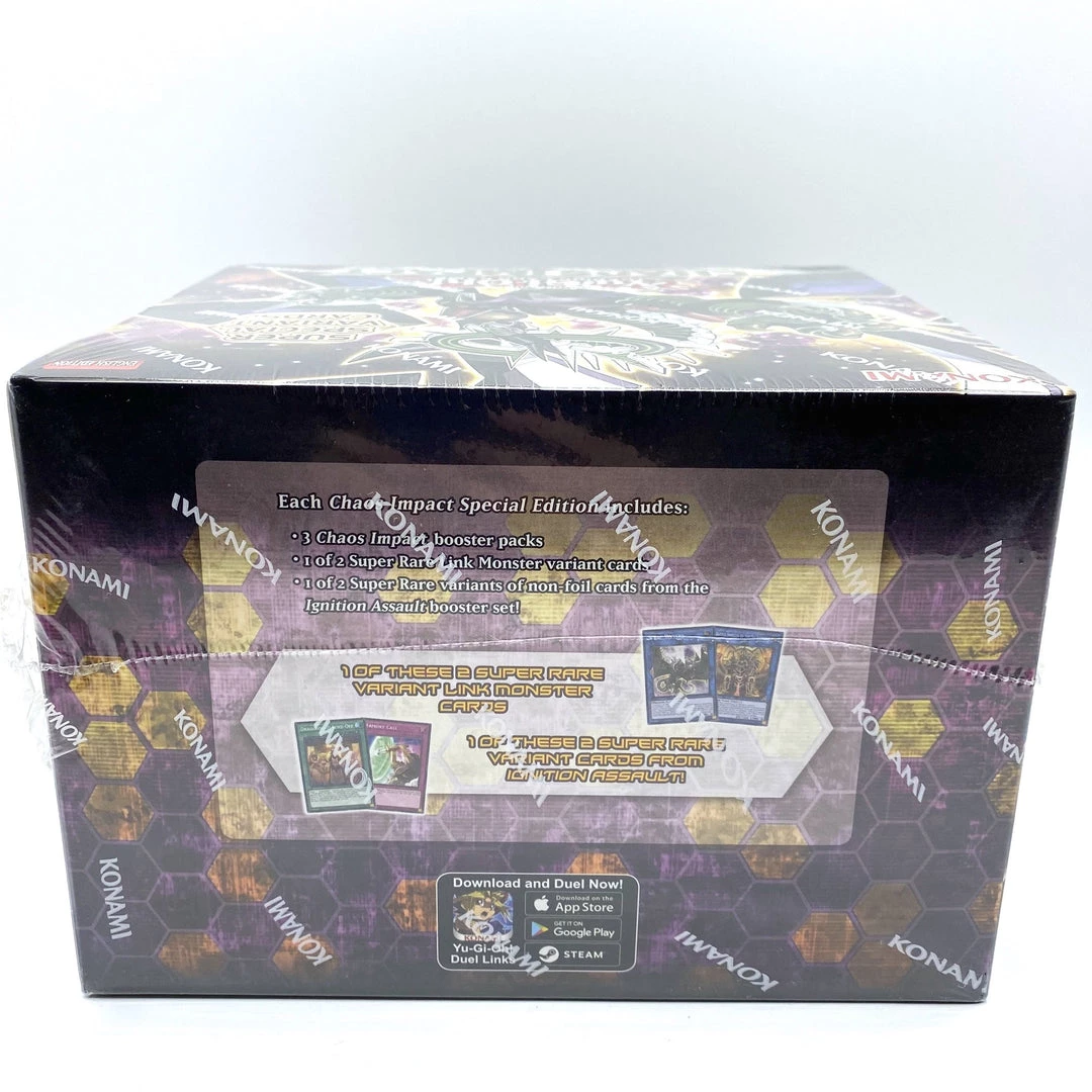 Konami Yu-Gi-Oh: Chaos Impact Special Edition Sealed Box Display TCGs 4 Konami Yu-Gi-Oh: Chaos Impact Special Edition Sealed Box Display TCGs
