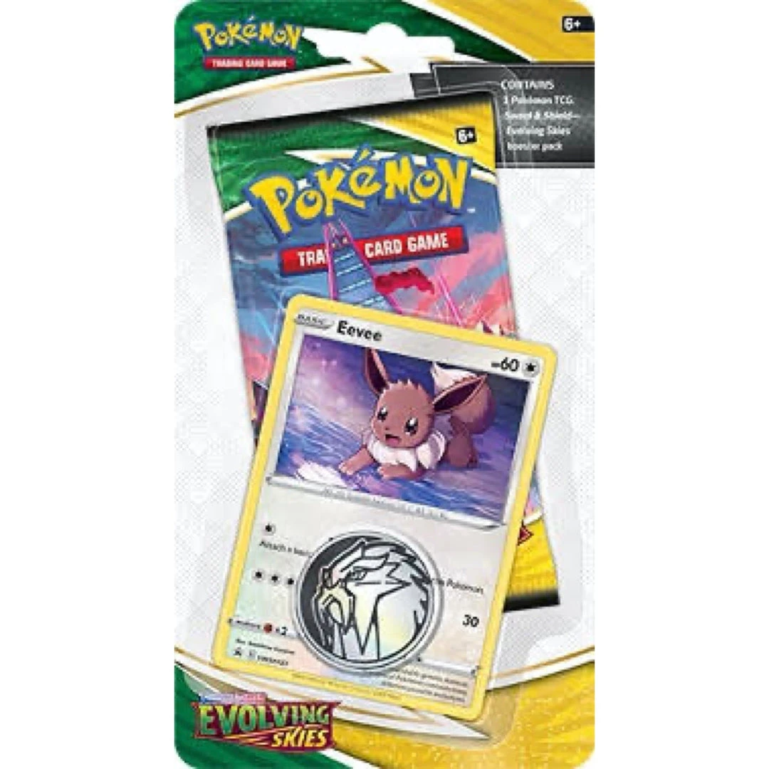 Pokemon TCG: Sword & Shield Evolving Skies Checklane Blister (Eevee) TCGs 3 Pokemon TCG: Sword & Shield Evolving Skies Checklane Blister (Eevee) TCGs