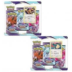 Pokemon TCG: Sword & Shield Chilling Reign 3 Booster Pack Blister (Eevee & Snorlax) (Set Of 2) TCGs