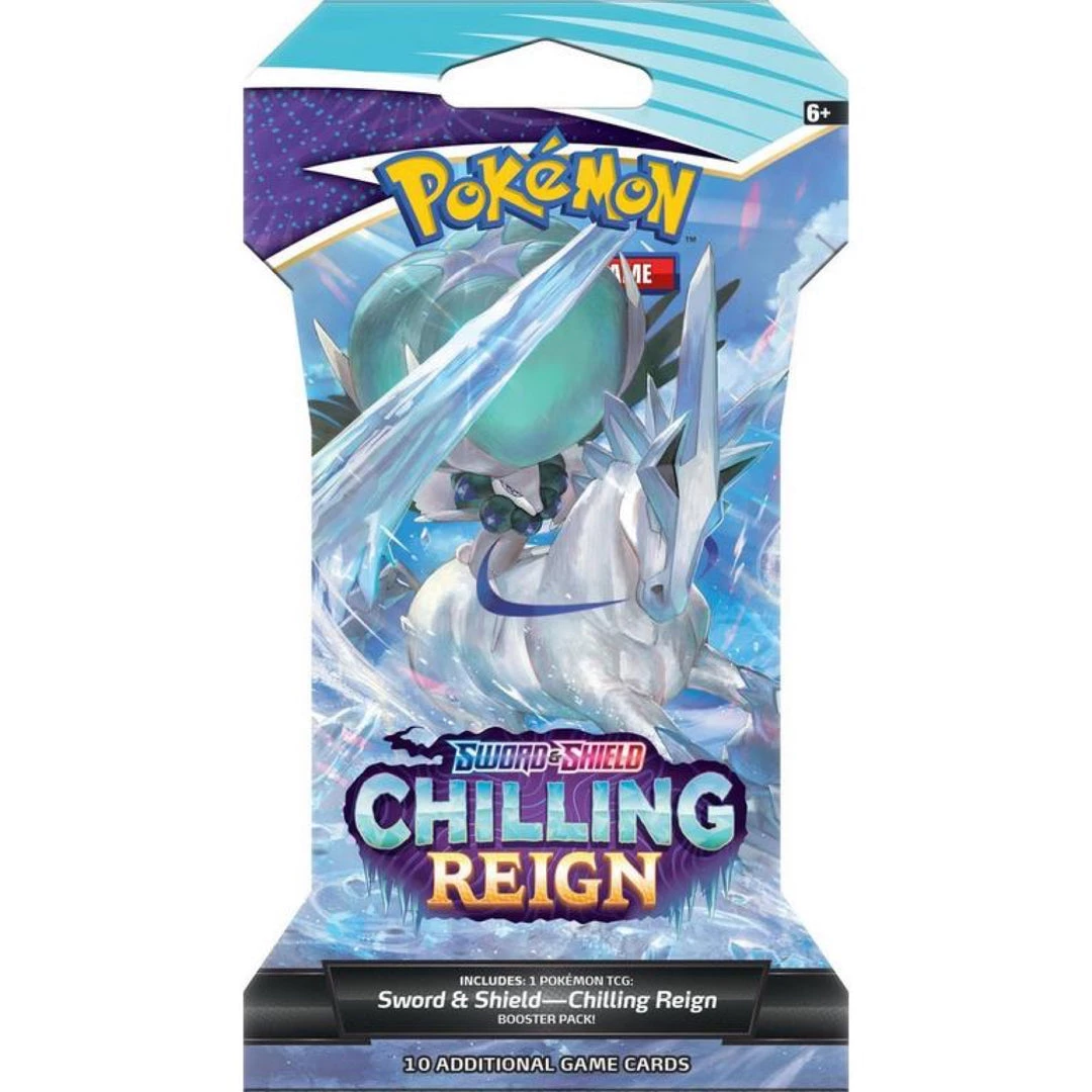 Pokemon TCG: Sword & Shield Chilling Reign Sleeved Booster Pack 6 Pokemon TCG: Sword & Shield Chilling Reign Sleeved Booster Pack