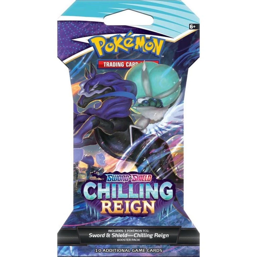 Pokemon TCG: Sword & Shield Chilling Reign Sleeved Booster Pack 7 Pokemon TCG: Sword & Shield Chilling Reign Sleeved Booster Pack