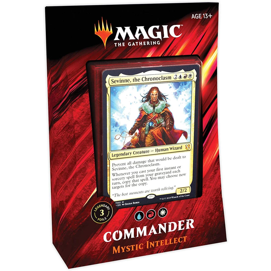 Wizards Of The Coast Magic The Gathering: 2019 Commander - Mystic Intellect TCGs 3 Wizards Of The Coast Magic The Gathering: 2019 Commander - Mystic Intellect TCGs