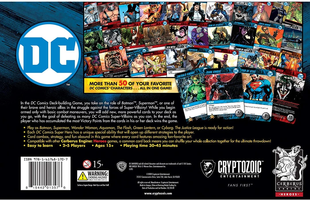 Cryptozoic Entertainment DC Comics Deck-Building Game Board Games 4 Cryptozoic Entertainment DC Comics Deck-Building Game Board Games