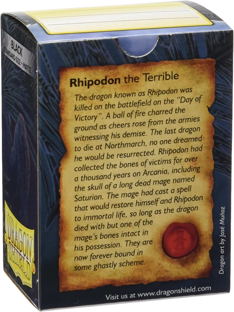 Arcane Tinman Dragon Shield Matte Sleeves - Black (100-Pack) 4 Arcane Tinman Dragon Shield Matte Sleeves - Black (100-Pack)