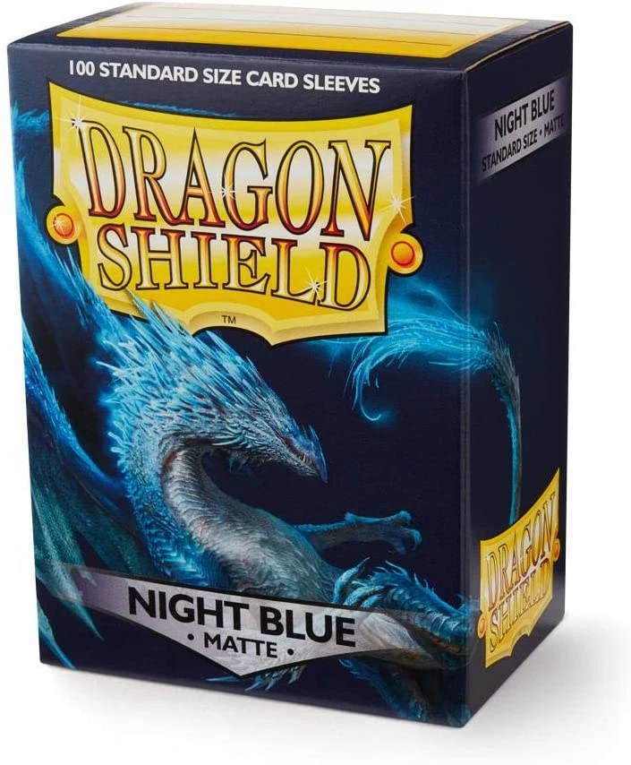 Arcane Tinman Dragon Shield: Matte Night Blue 100ct Sleeves Supplies 3 Arcane Tinman Dragon Shield: Matte Night Blue 100ct Sleeves Supplies