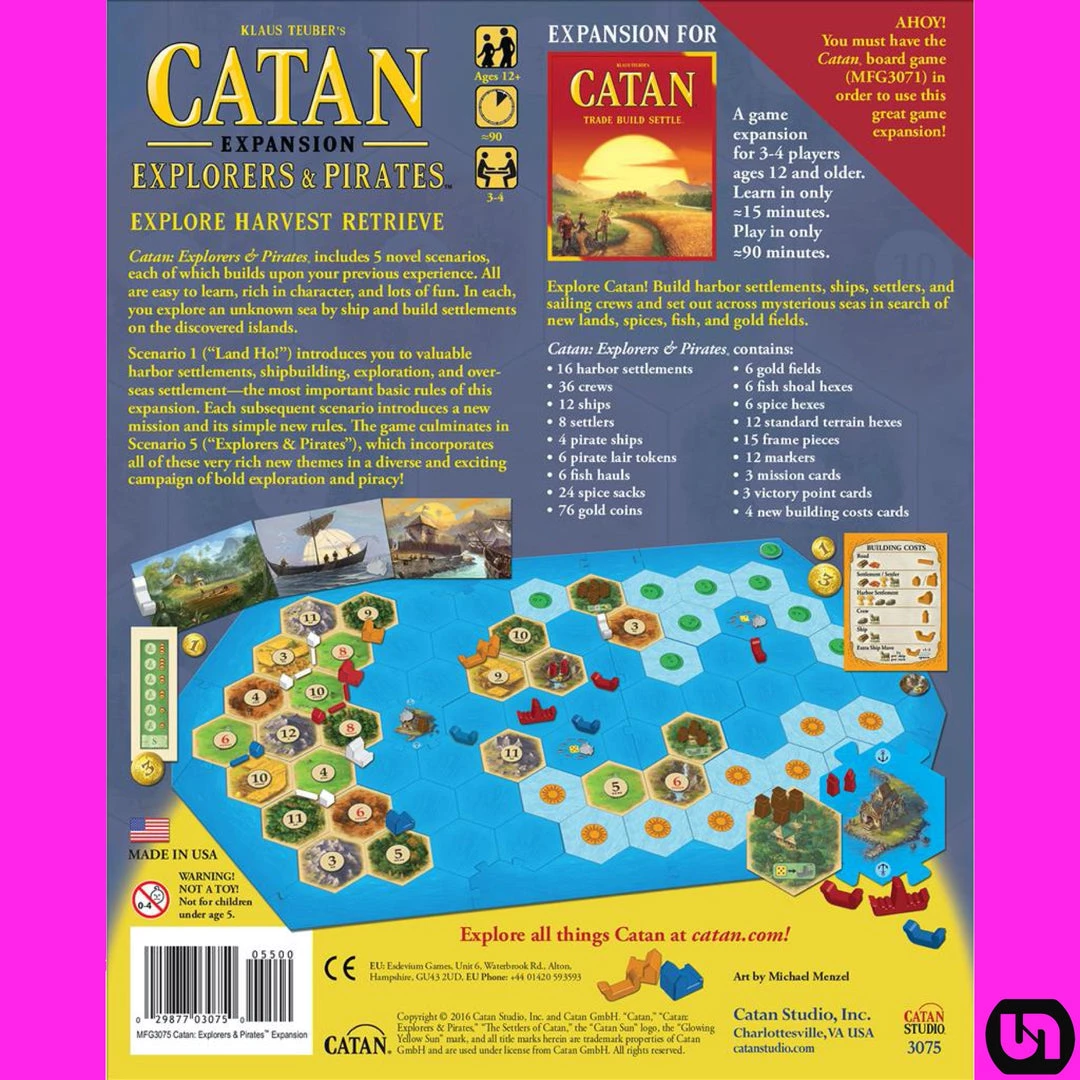 Catan Studio Catan: Explorers & Pirates Expansion 4 Catan Studio Catan: Explorers & Pirates Expansion