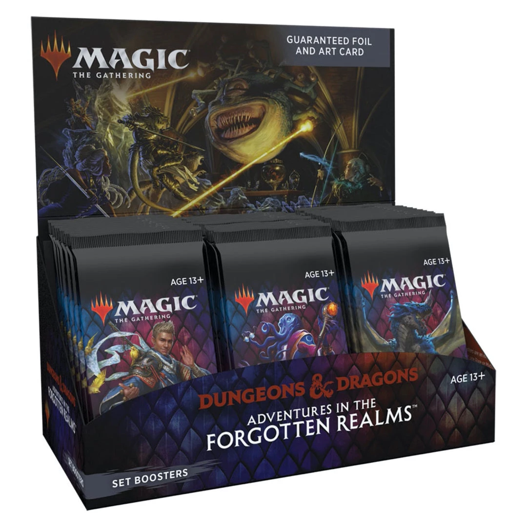 Wizards Of The Coast Magic The Gathering: Dungeons & Dragons - Adventures In The Forgotten Realms Set Booster Box TCGs 3 Wizards Of The Coast Magic The Gathering: Dungeons & Dragons - Adventures In The Forgotten Realms Set Booster Box TCGs
