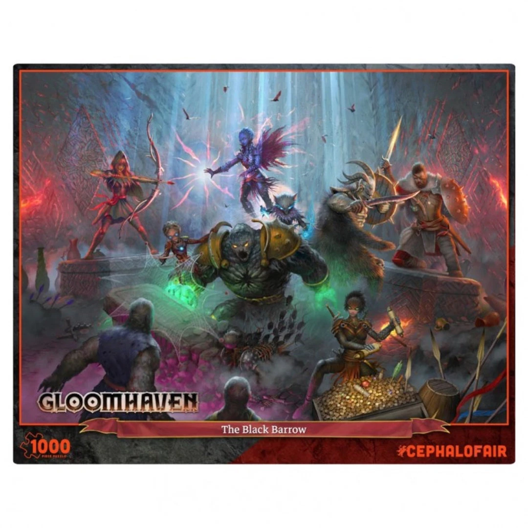 Cephalofair Games Toys & Figures Gloomhaven: Black Barrow 1000pc Puzzle 3 Cephalofair Games Toys & Figures Gloomhaven: Black Barrow 1000pc Puzzle