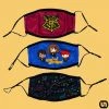 Bioworld Harry Potter: 3 Pack Adjustable Face Covers (Adult) Merch