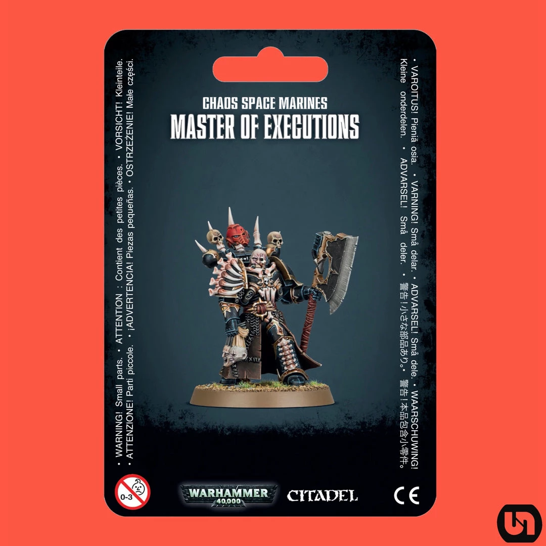 Games Workshop Warhammer: 40,000 - Chaos Space Marines-Master Of Executions Miniatures 3 Games Workshop Warhammer: 40,000 - Chaos Space Marines-Master Of Executions Miniatures