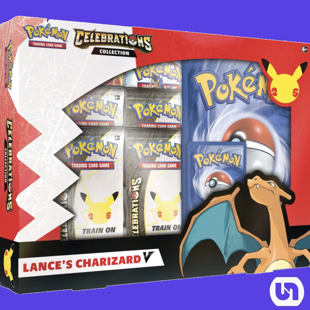 Pokemon TCG: Celebrations Collections Lance's Charizard V TCGs 3 Pokemon TCG: Celebrations Collections Lance's Charizard V TCGs
