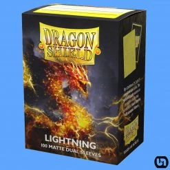 Arcane Tinman Dragon Shield: Dual Matte Sleeves - Lightning (100ct) Supplies