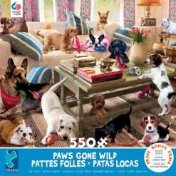 CEACO Company Paws Gone Wild: Living Room Rompers 550pc Puzzle Toys & Figures