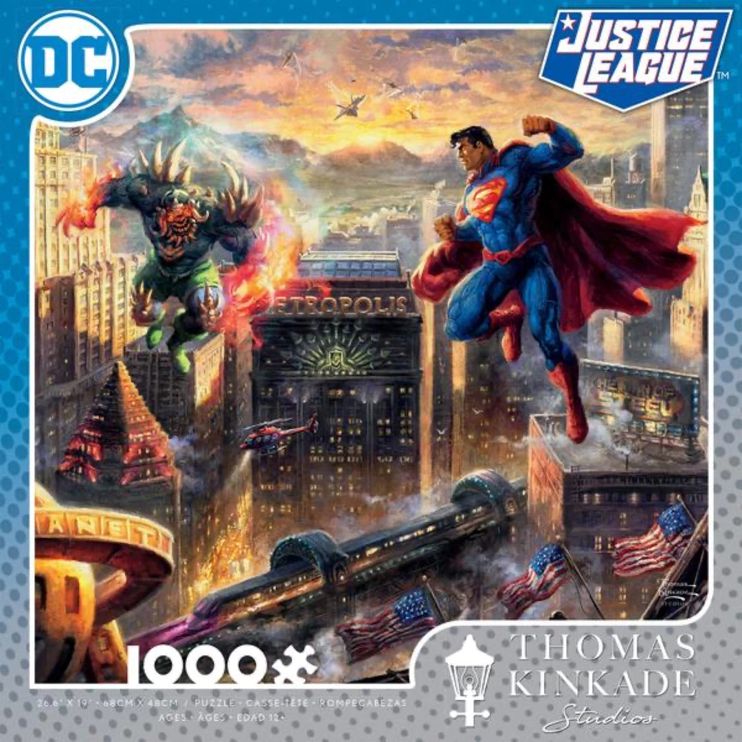 CEACO Company Toys & Figures Thomas Kinkade: DC Justice League - Superman Man Of Steel 1000pc Puzzle 3 CEACO Company Toys & Figures Thomas Kinkade: DC Justice League - Superman Man Of Steel 1000pc Puzzle