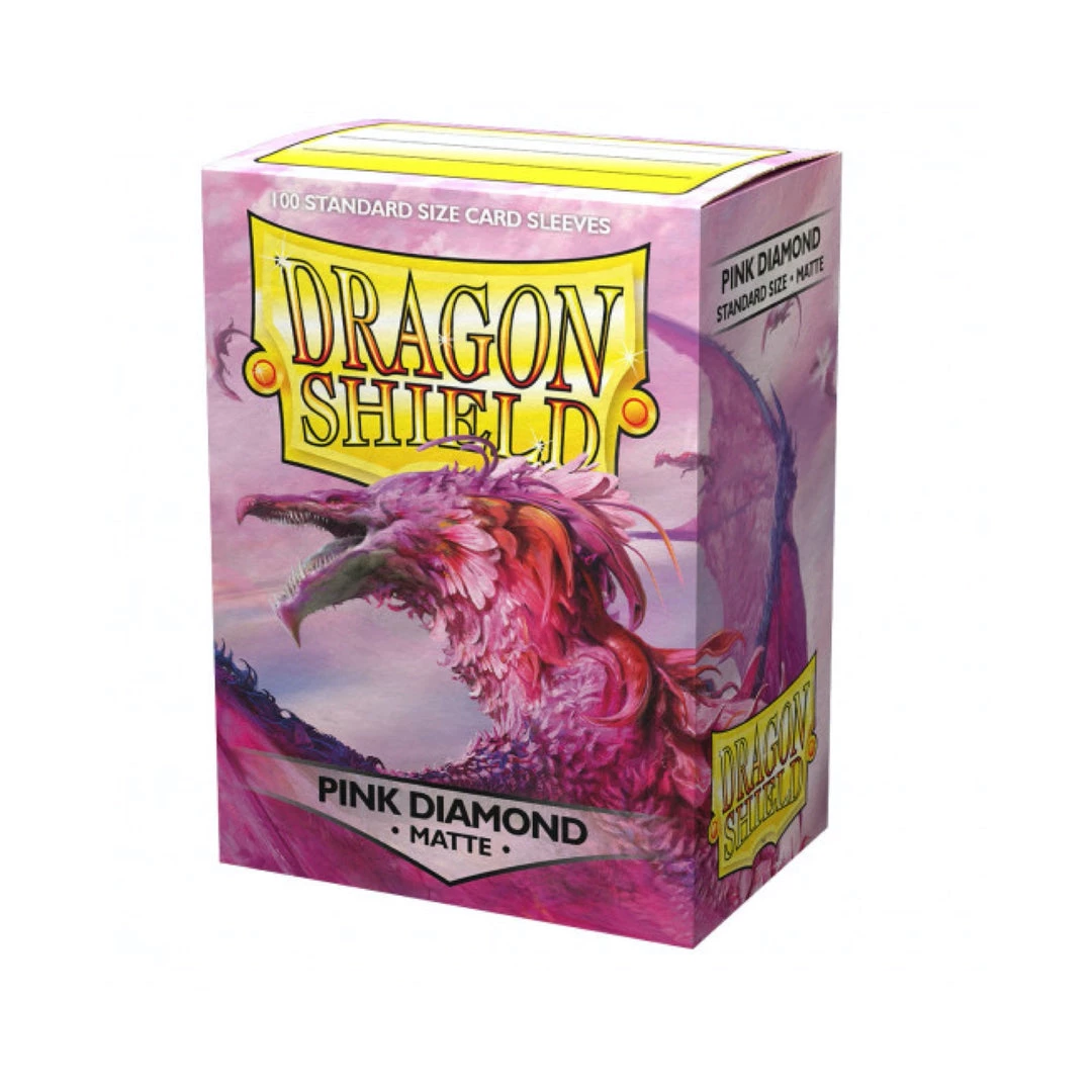 Arcane Tinman Dragon Shield Matte Sleeves - Pink Diamond (100-Pack) 3 Arcane Tinman Dragon Shield Matte Sleeves - Pink Diamond (100-Pack)