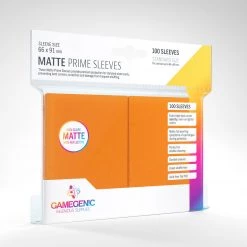 Asmodee Gamegenic: Matte Prime Sleeves 100ct - Orange Supplies