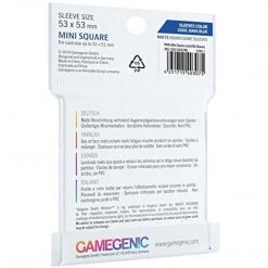 Asmodee Supplies Gamegenic: Matte Board Game Sleeves 50ct - Mini Square