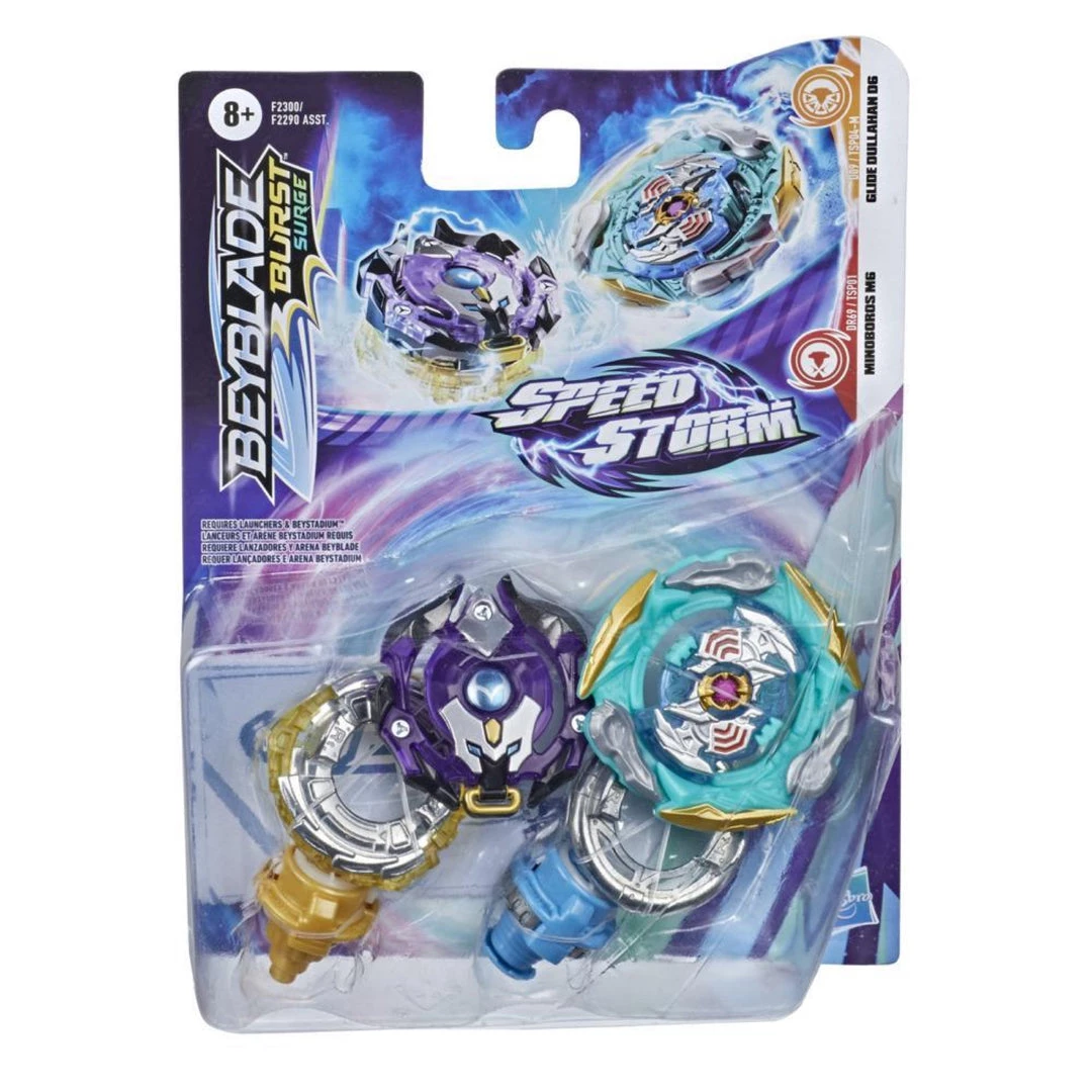 Hasbro Gaming Toys & Figures Beyblade: Burst Surge Speedstorm Dual Pack - Glide Dullahan D6 And Minoboros M6 3 Hasbro Gaming Toys & Figures Beyblade: Burst Surge Speedstorm Dual Pack - Glide Dullahan D6 And Minoboros M6