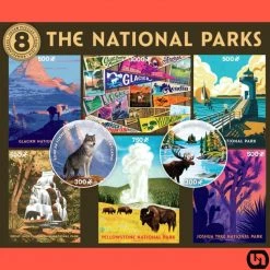 CEACO Company Toys & Figures The National Parks: 8 In 1 Puzzle Set